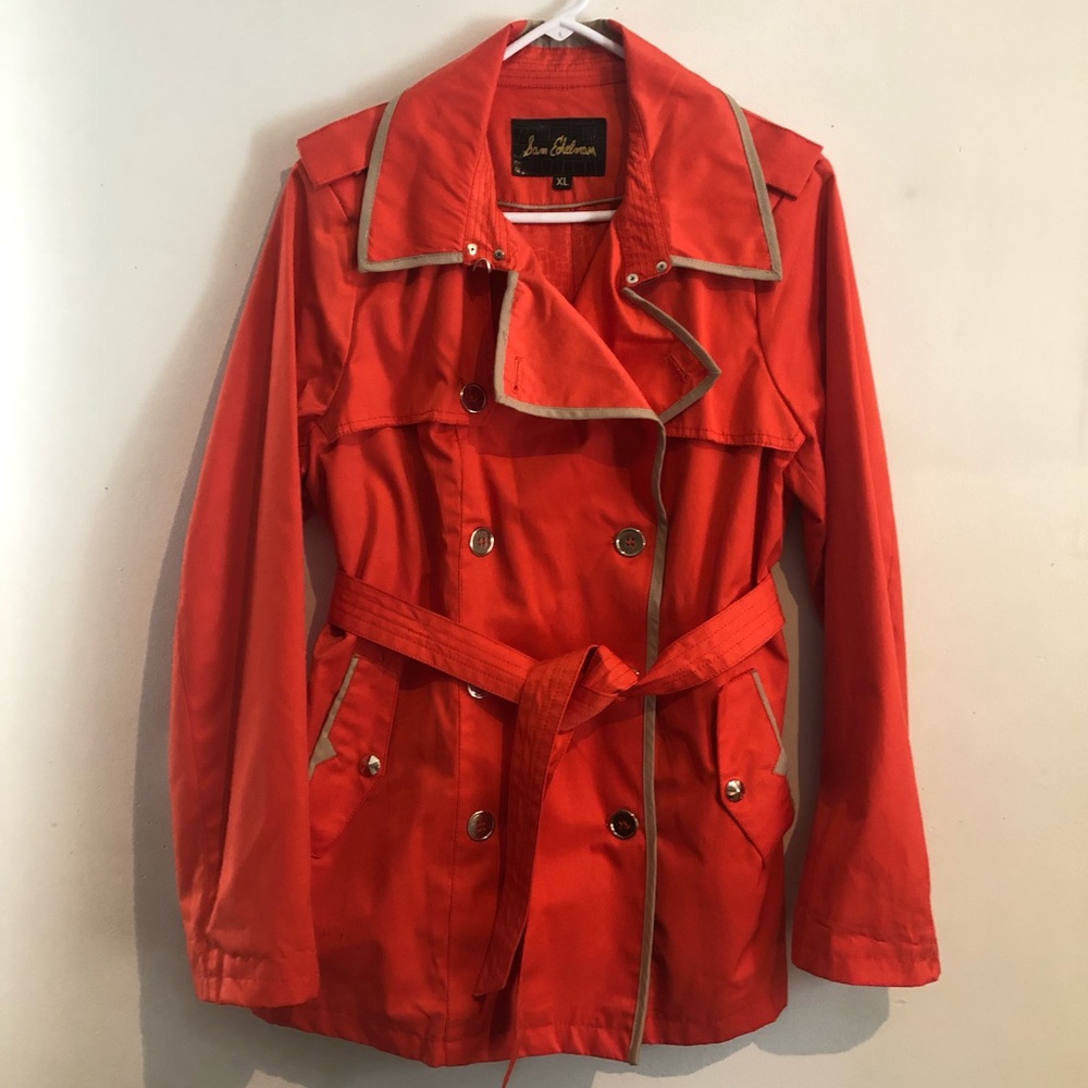 Sam Edelman , rain coat, orange, XL